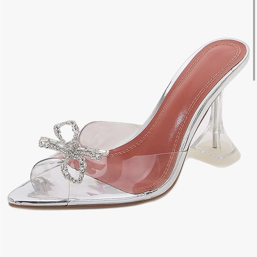 Womans open toe heels brand new in the box size 7